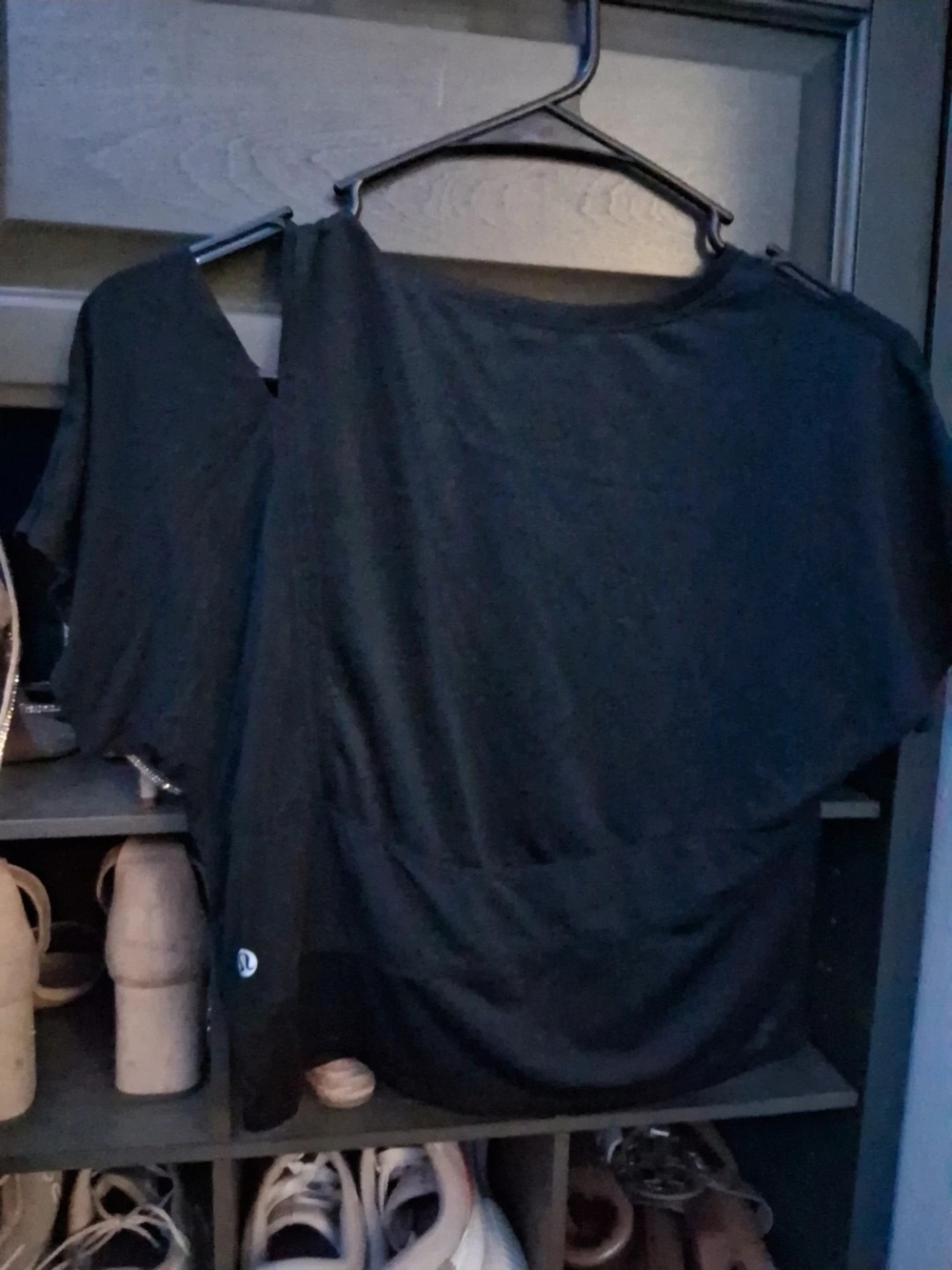lululemon athletica Black Dolman Sleeve Top